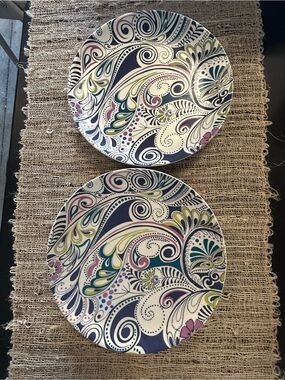 Monsoon Home Denby Cosmic Pattern 8 1/2” Salad Plates. EUC